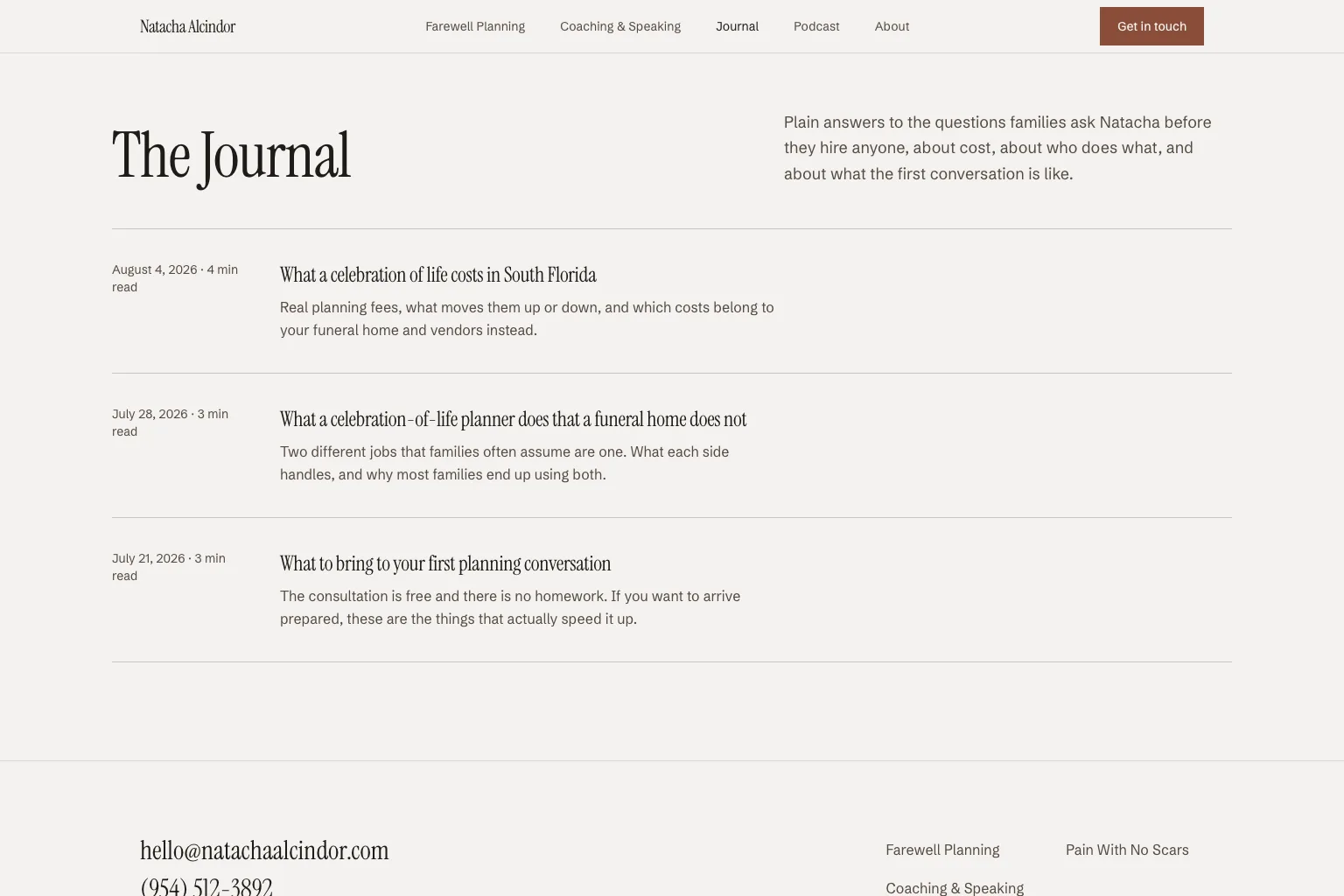 The Journal, where she writes for families.